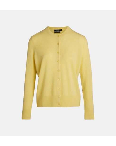 Cardigan Zacao cachemire  jaune chine