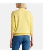 Cardigan Zacao cachemire  jaune chine