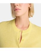 Cardigan Zacao cachemire  jaune chine