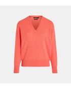 Pullover in cashmere corallo Zocon
