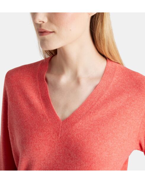 Pullover in cashmere corallo Zocon