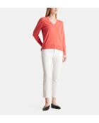 Pullover in cashmere corallo Zocon