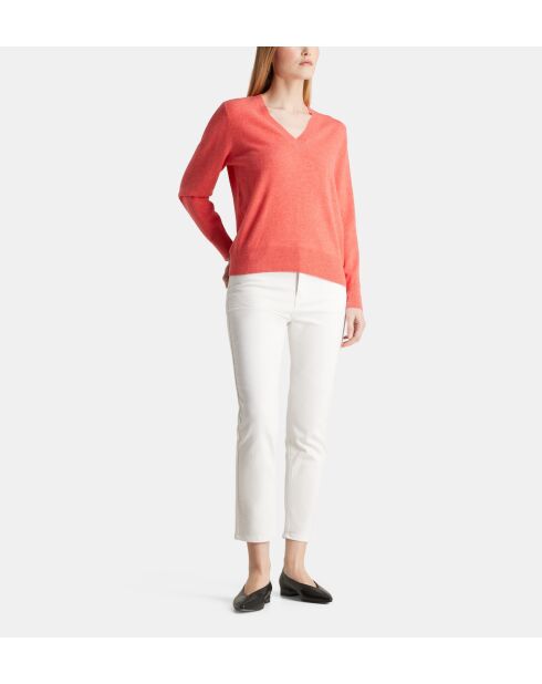 Pullover in cashmere corallo Zocon
