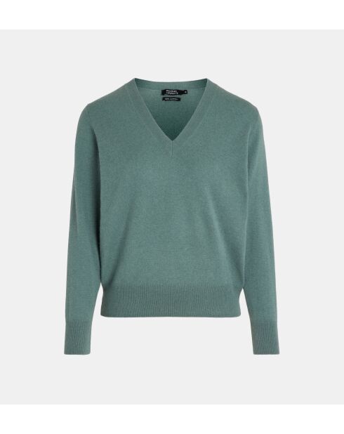 Pullover in cashmere cachi/grigio Zocon