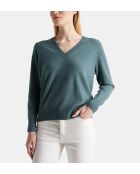 Pullover in cashmere cachi/grigio Zocon