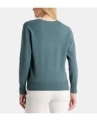 Pullover in cashmere cachi/grigio Zocon