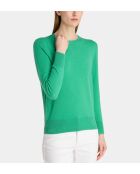 Jersey recto de cachemir verde menta Zabri