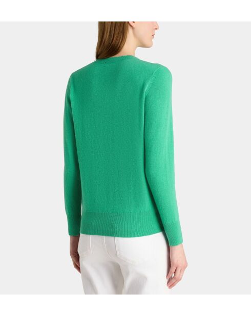 Jersey recto de cachemir verde menta Zabri