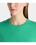 Jersey recto de cachemir verde menta Zabri