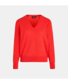 Magentarode trui van kasjmier van Zocon