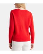 Magentarode trui van kasjmier van Zocon