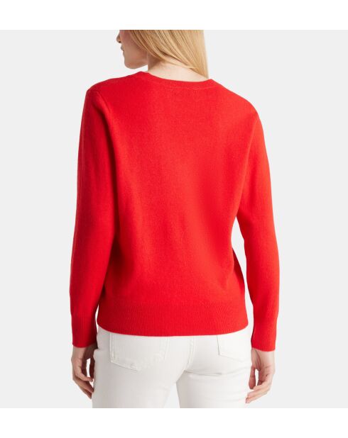 Magentarode trui van kasjmier van Zocon