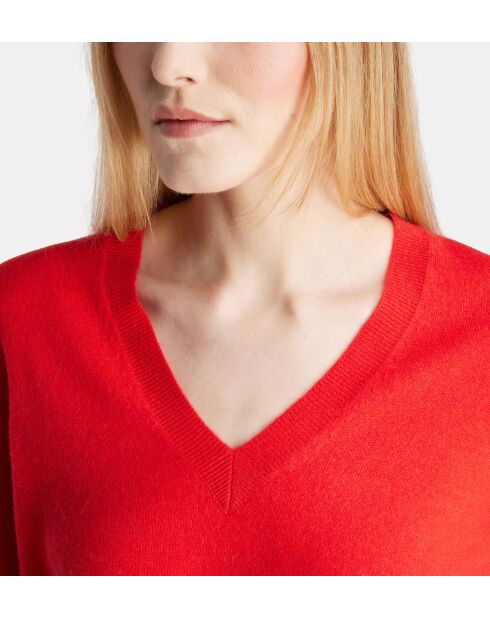 Magentarode trui van kasjmier van Zocon