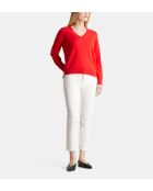 Magentarode trui van kasjmier van Zocon