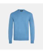 Entenblauer gerader Kaschmirpullover von Nachve