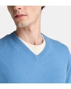 Entenblauer gerader Kaschmirpullover von Nachve
