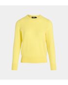 Rechte trui van Zabri in geel kasjmierporselein