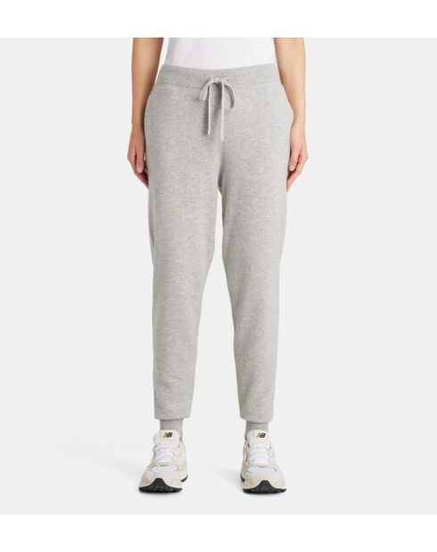 Lichtgrijze joggingbroek van wol en kasjmier van Dancois