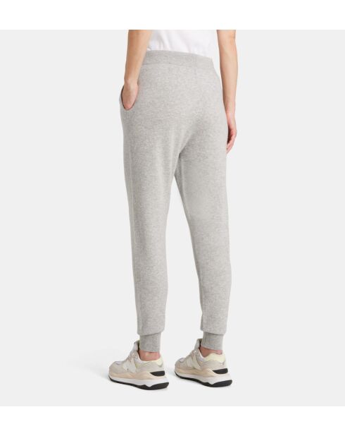 Lichtgrijze joggingbroek van wol en kasjmier van Dancois