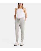 Lichtgrijze joggingbroek van wol en kasjmier van Dancois