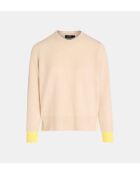 Sadi hellbeiger, gerader Pullover aus Wolle und Cashmere aus verantwortungsvoller Wolle und Cashmere