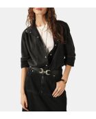 Schwarze Jeansbluse Bilena