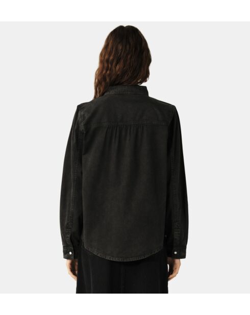 Schwarze Jeansbluse Bilena