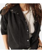 Schwarze Jeansbluse Bilena