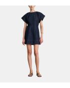 Kurzes Bambino-Kleid aus roher Jeansbaumwolle