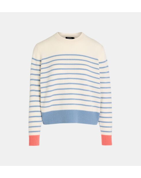 Sadi verantwortungsbewusster Matrosenpullover aus Wolle und Cashmere in Blau/Rosa