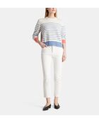 Sadi verantwortungsbewusster Matrosenpullover aus Wolle und Cashmere in Blau/Rosa