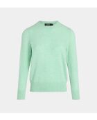 Maglione dritto Zabri in cashmere verde pastello