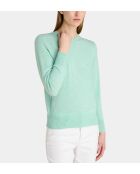 Maglione dritto Zabri in cashmere verde pastello