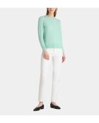 Maglione dritto Zabri in cashmere verde pastello