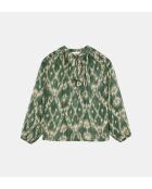 Blusa holgada con estampado caqui Menaelle