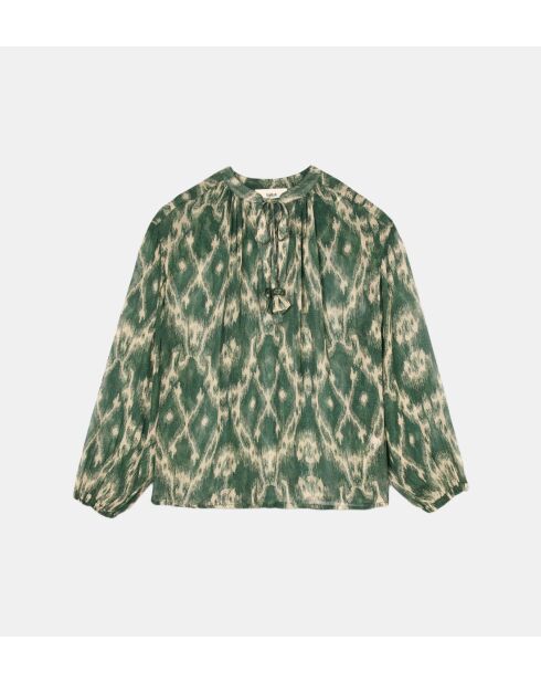 Blusa holgada con estampado caqui Menaelle