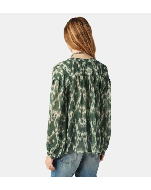 Blusa holgada con estampado caqui Menaelle