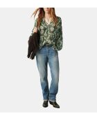 Blusa holgada con estampado caqui Menaelle