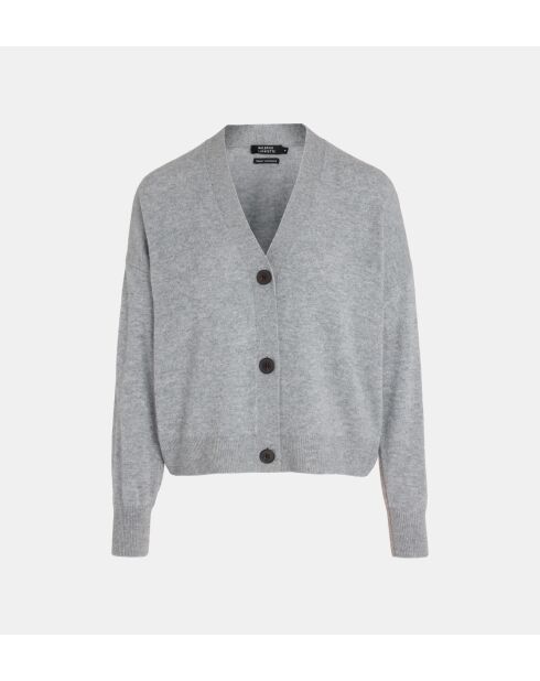 Tabiola cropped vest van verantwoord wol en kasjmiergrijs