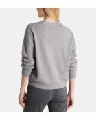 Tabiola cropped vest van verantwoord wol en kasjmiergrijs