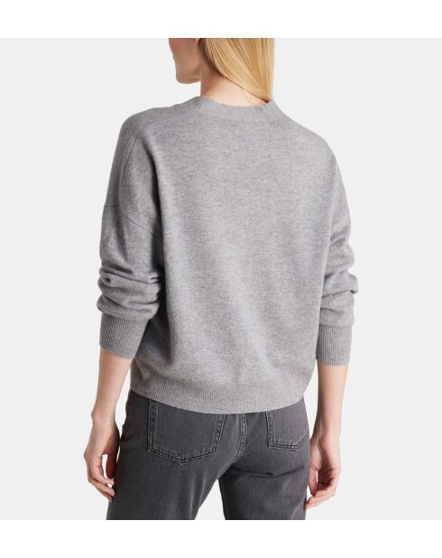 Tabiola cropped vest van verantwoord wol en kasjmiergrijs