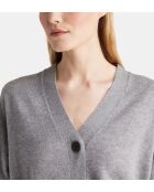 Tabiola cropped vest van verantwoord wol en kasjmiergrijs