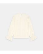 Ecru hemd met geborduurd Soraya