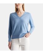 Zocon blauer Jeans-Cashmere-Pullover