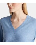 Zocon blauer Jeans-Cashmere-Pullover
