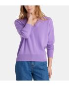 Parma paarse trui van kasjmier van Zocon