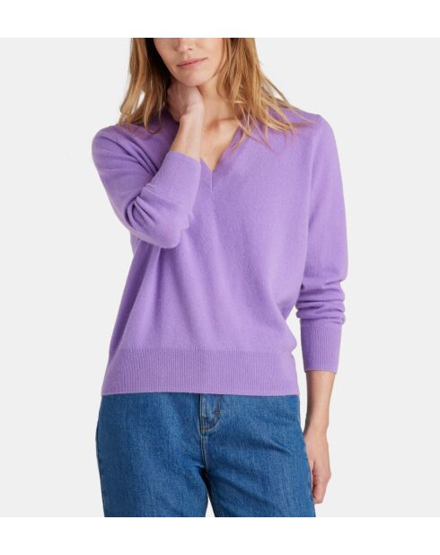 Parma paarse trui van kasjmier van Zocon