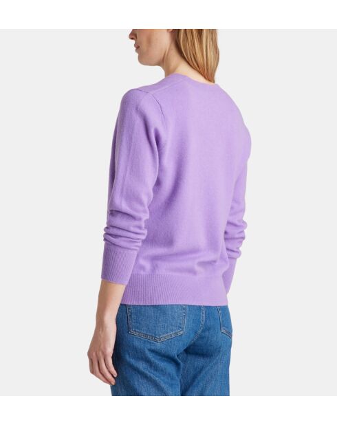 Parma paarse trui van kasjmier van Zocon