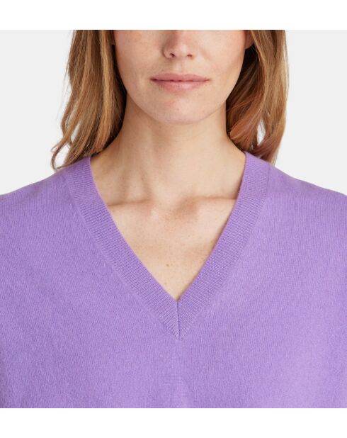 Parma paarse trui van kasjmier van Zocon