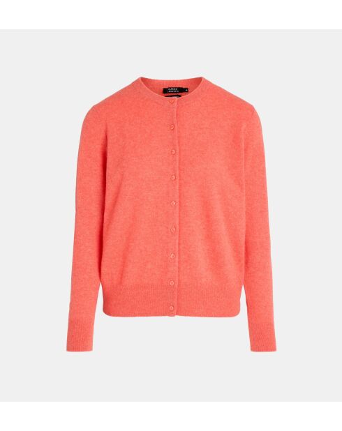 Cardigan Zacao cachemire  corail